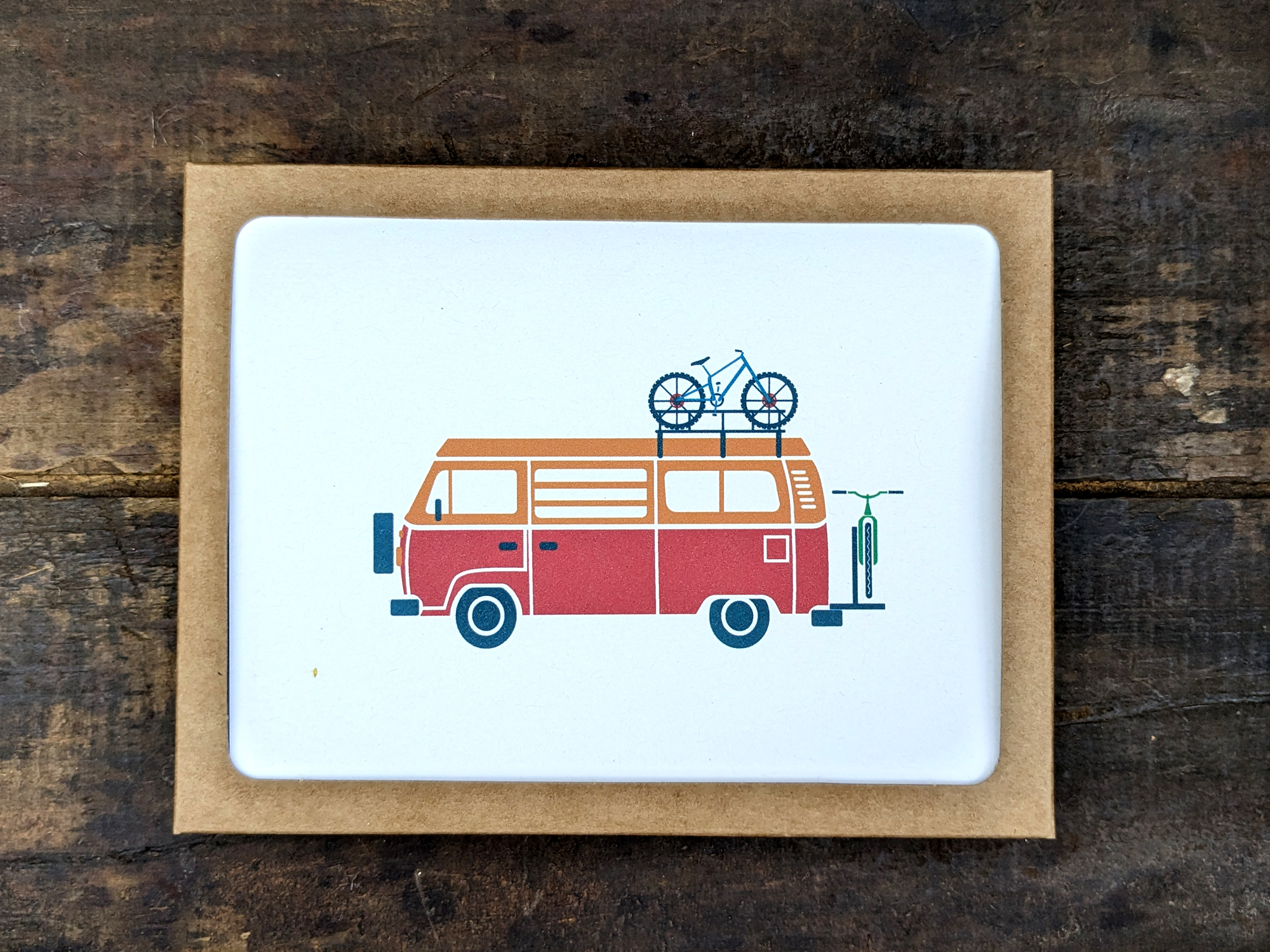 Bike Adventure | Blank Greeting Card Set | 6 A2 Cards + Envelopes + Stickers